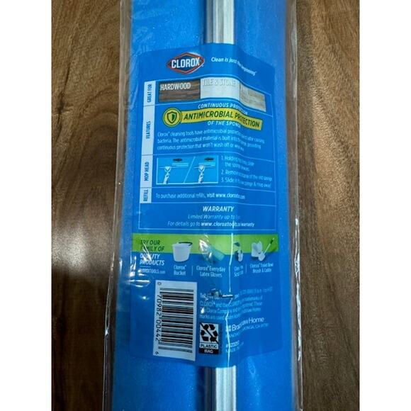 Clorox EZ Roller Mop Refill Antimicrobial for Hardwood Tile Vinyl- NEW - Picture 4 of 4
